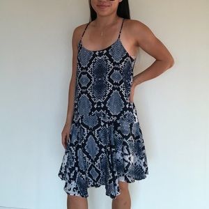 Blue print sundress